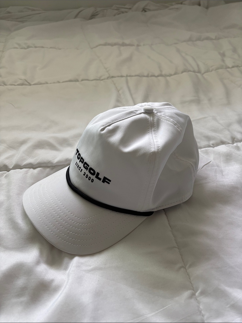 Topgolf White Rope-Trim Cap